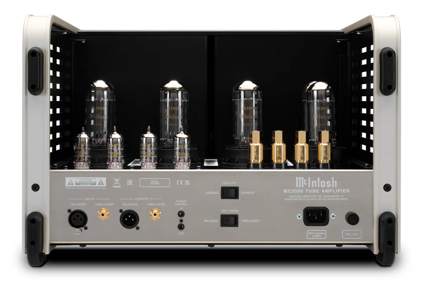 McIntosh MC3500 Mk II power amplifier, rear panel connections