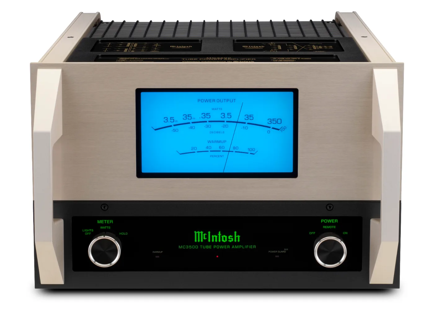 McIntosh MC3500 Mk II power amplifier, front panel