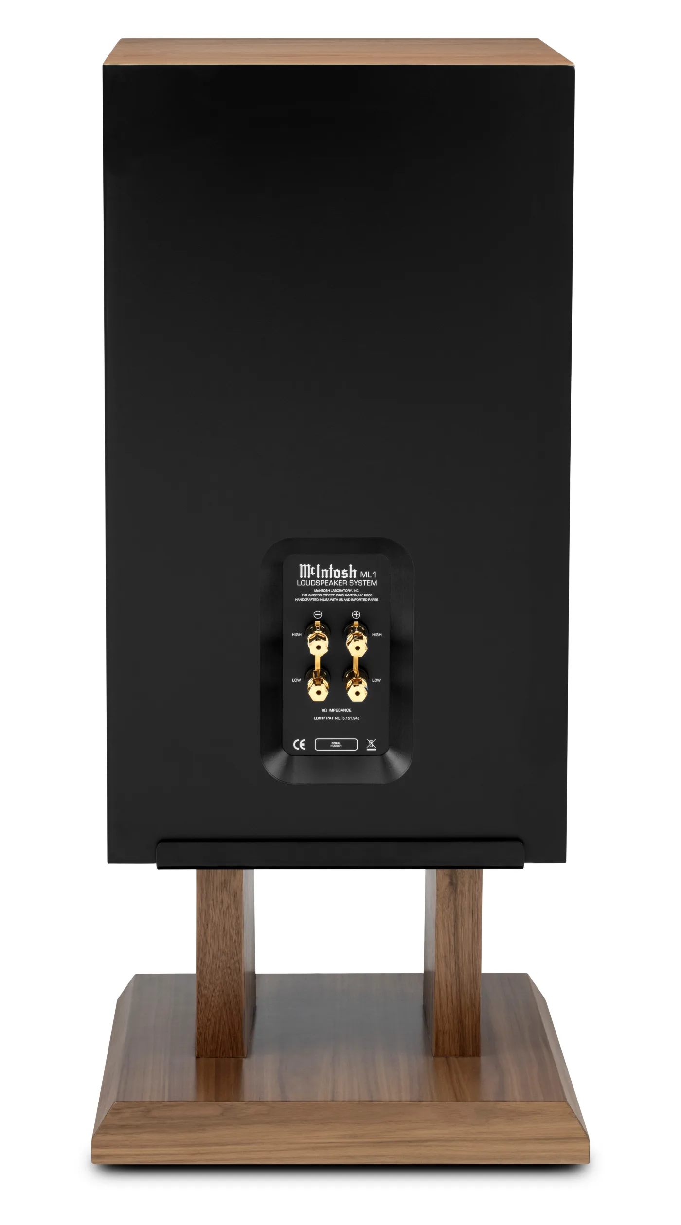 McIntosh ML1 Mk II loudspeaker, rear view
