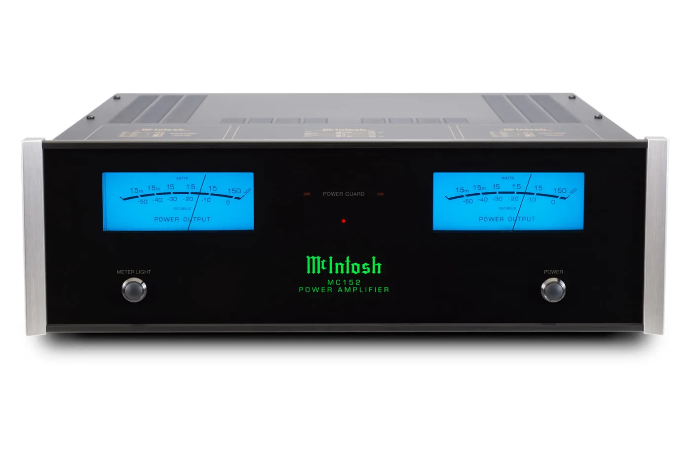 McIntosh MC152 power amplifier, front panel