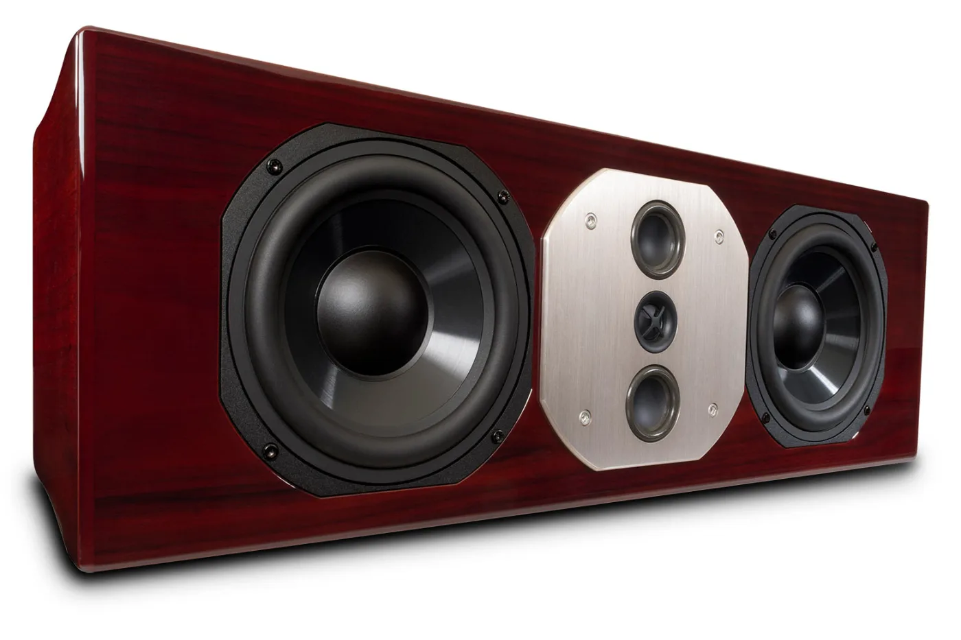 McIntosh LCR80 loudspeaker, low-angle view, grille removed