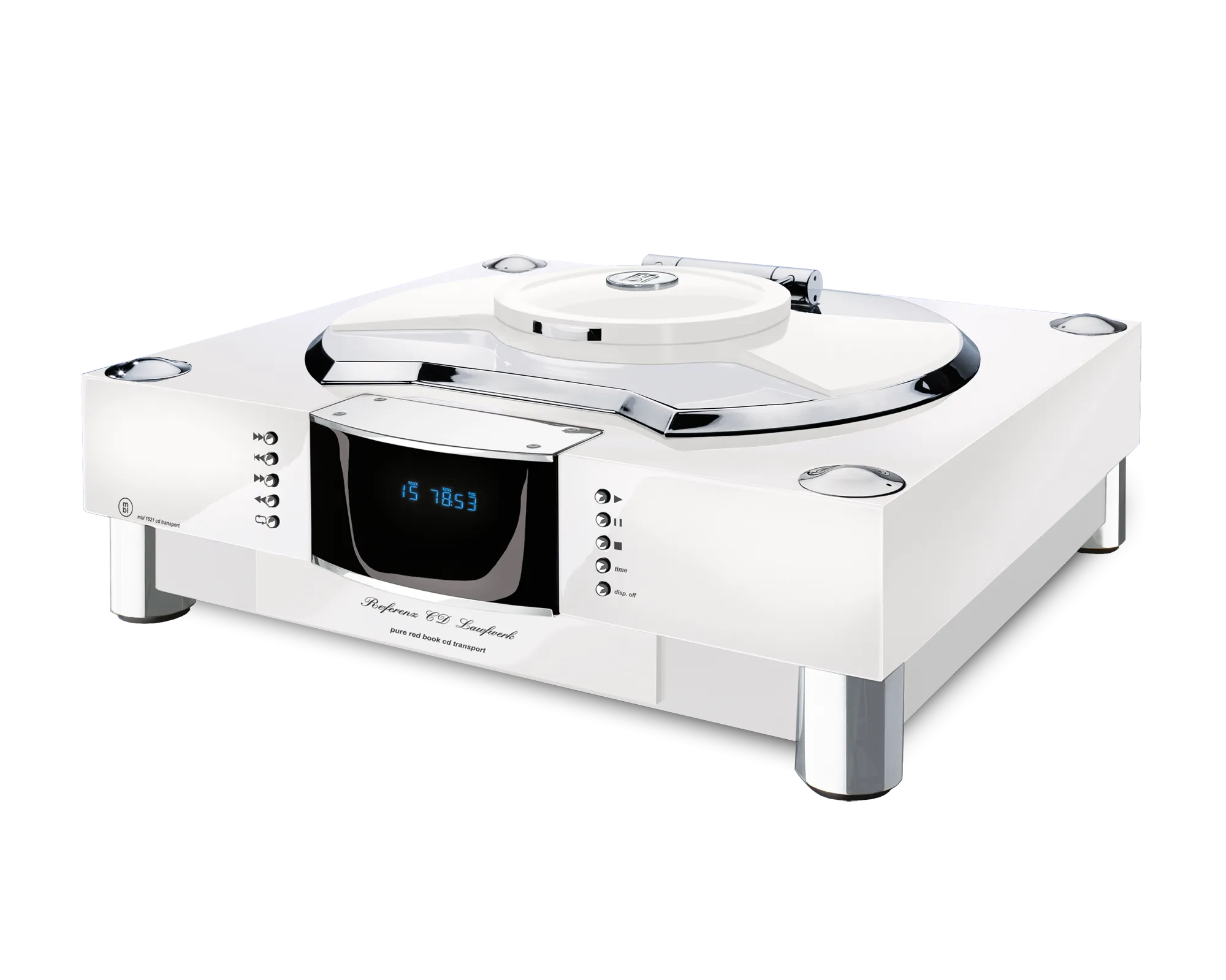 MBL 1621 A reference CD transport in white high-gloss with palladium trim