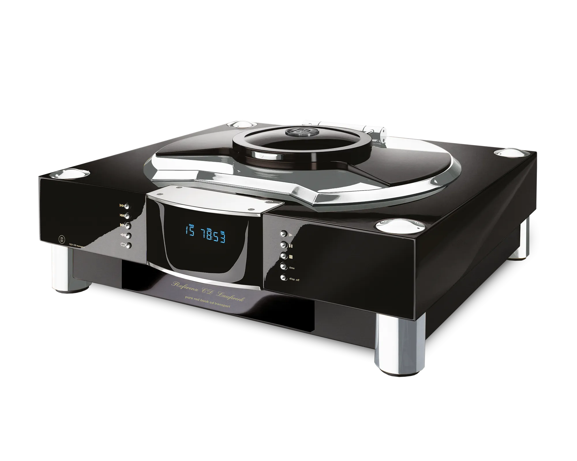 MBL 1621 A reference CD transport in black high-gloss with palladium trim