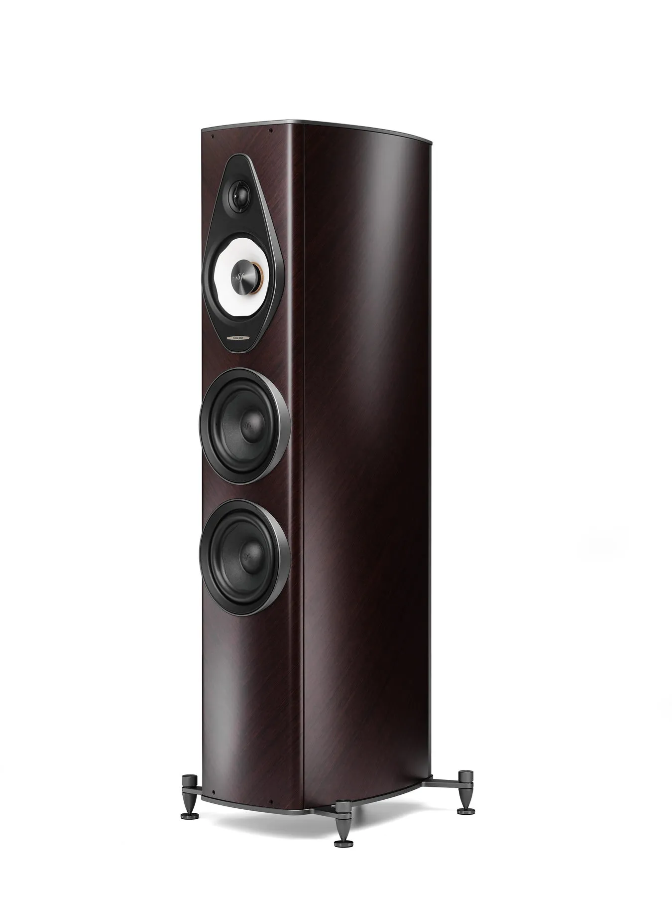 Sonus faber Olympica G3 III in wengè finish, three-quarter product view