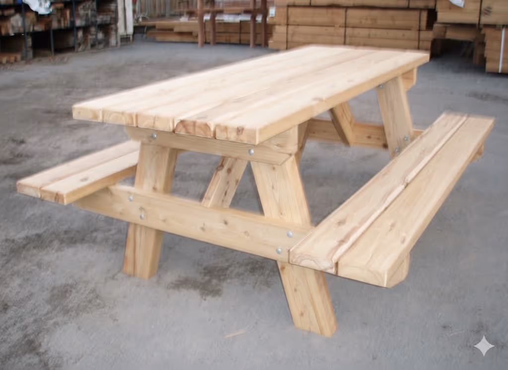 8 seater free standing table
