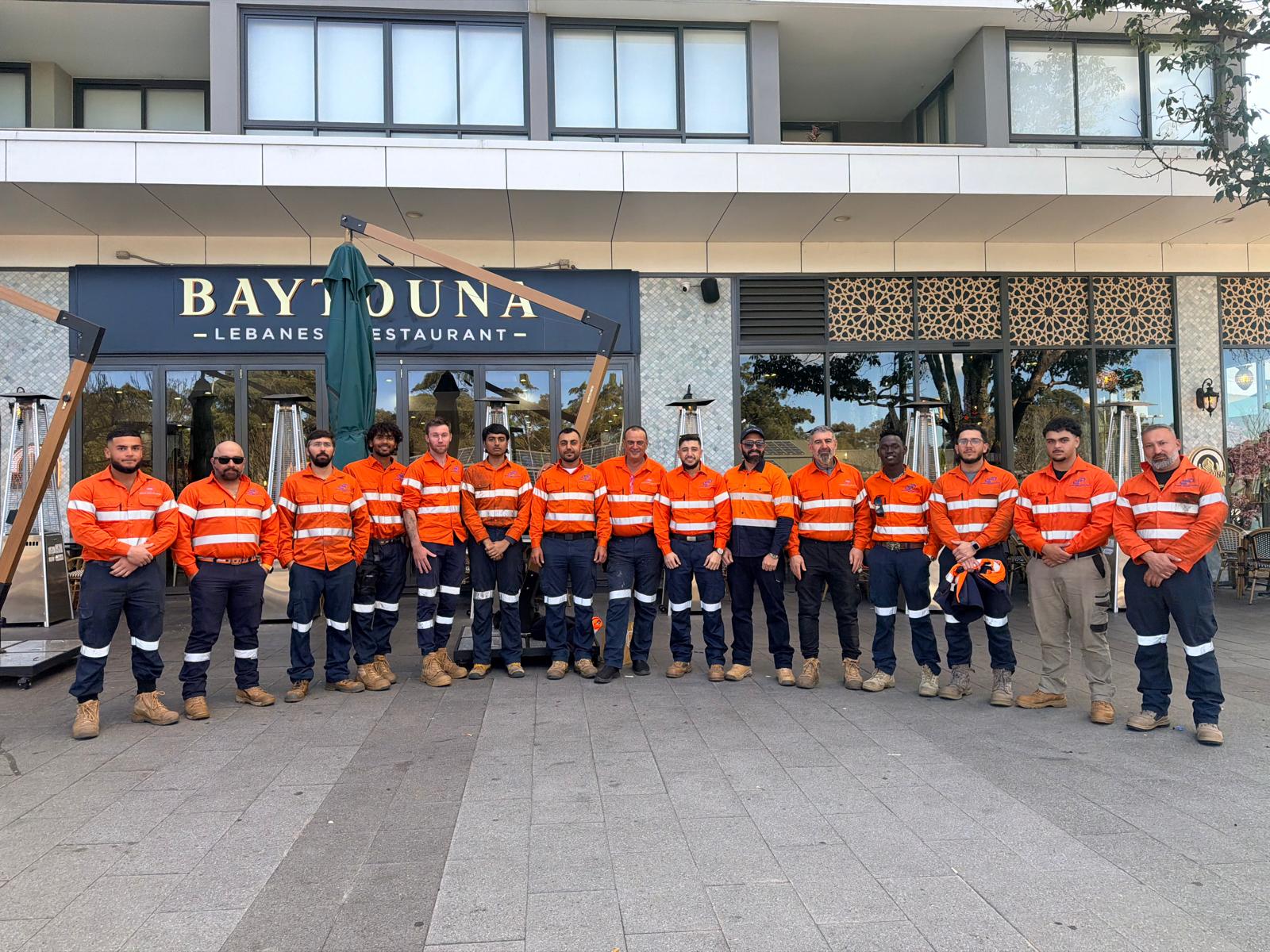 The General Direct Solutions team in hi-vis workwear