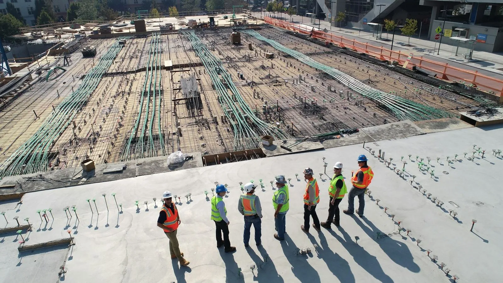 Construction crew on a South Florida job site
