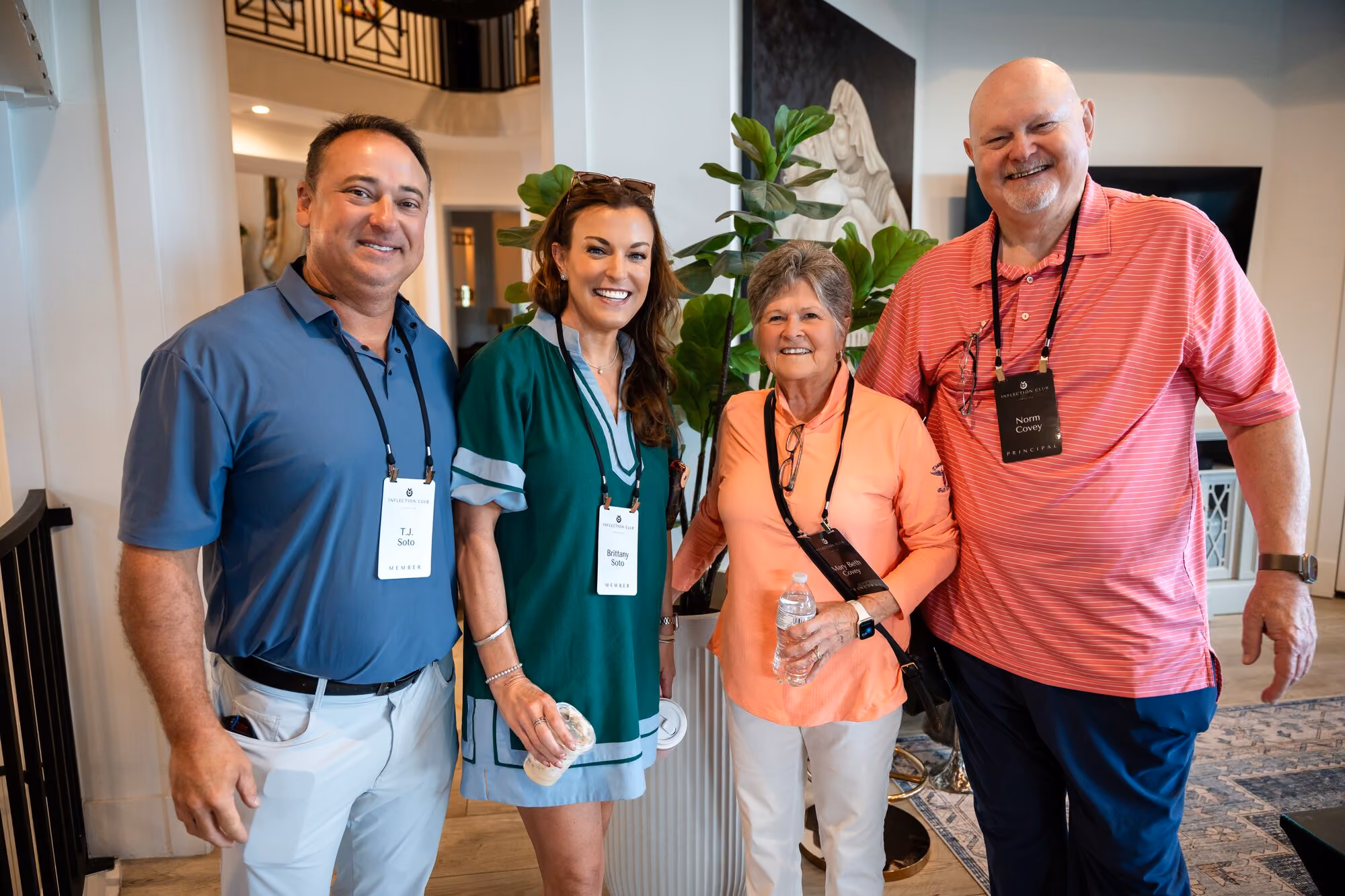 Members together at an Inflection Club gathering