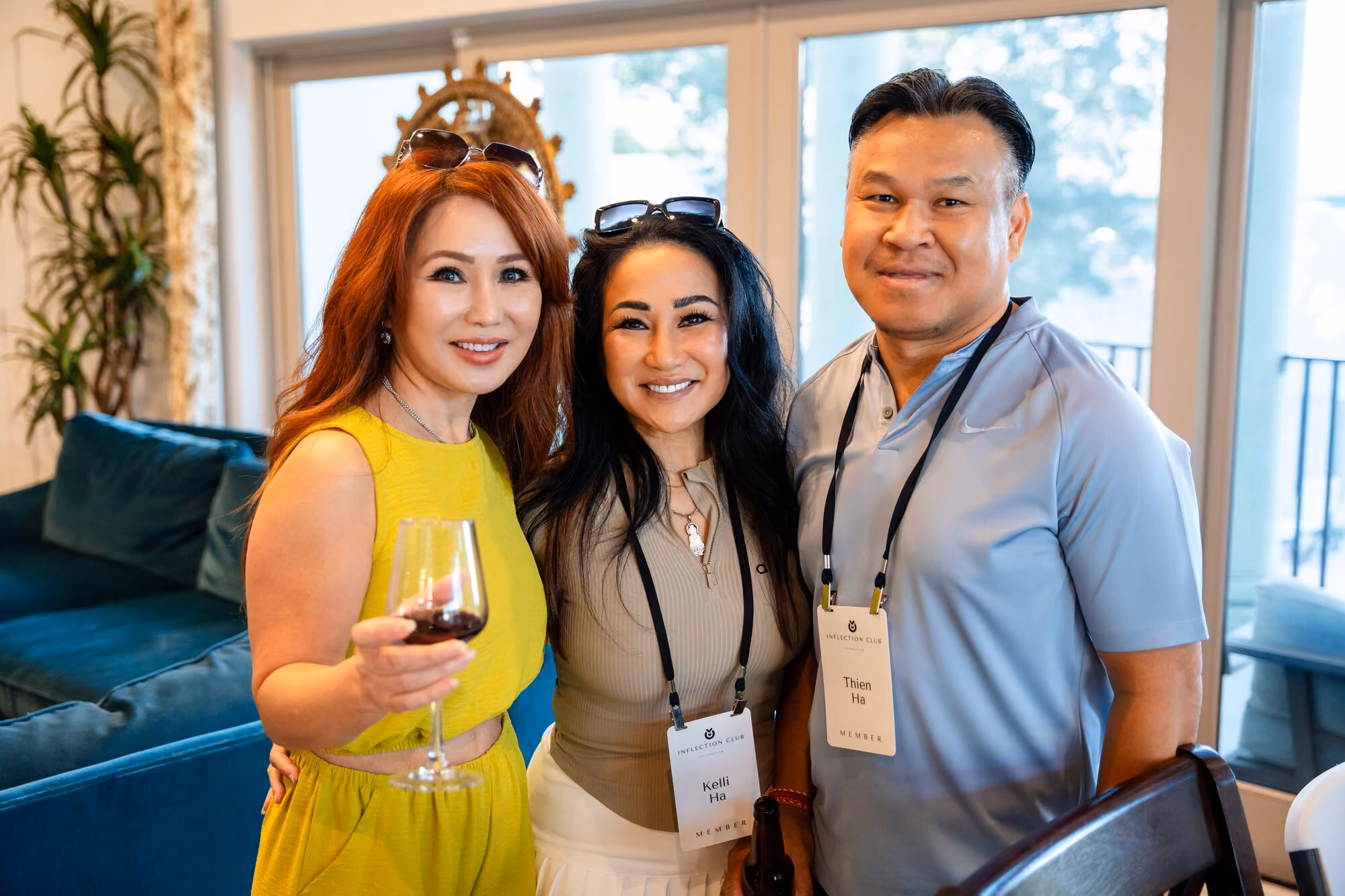 Members together during the evening reception