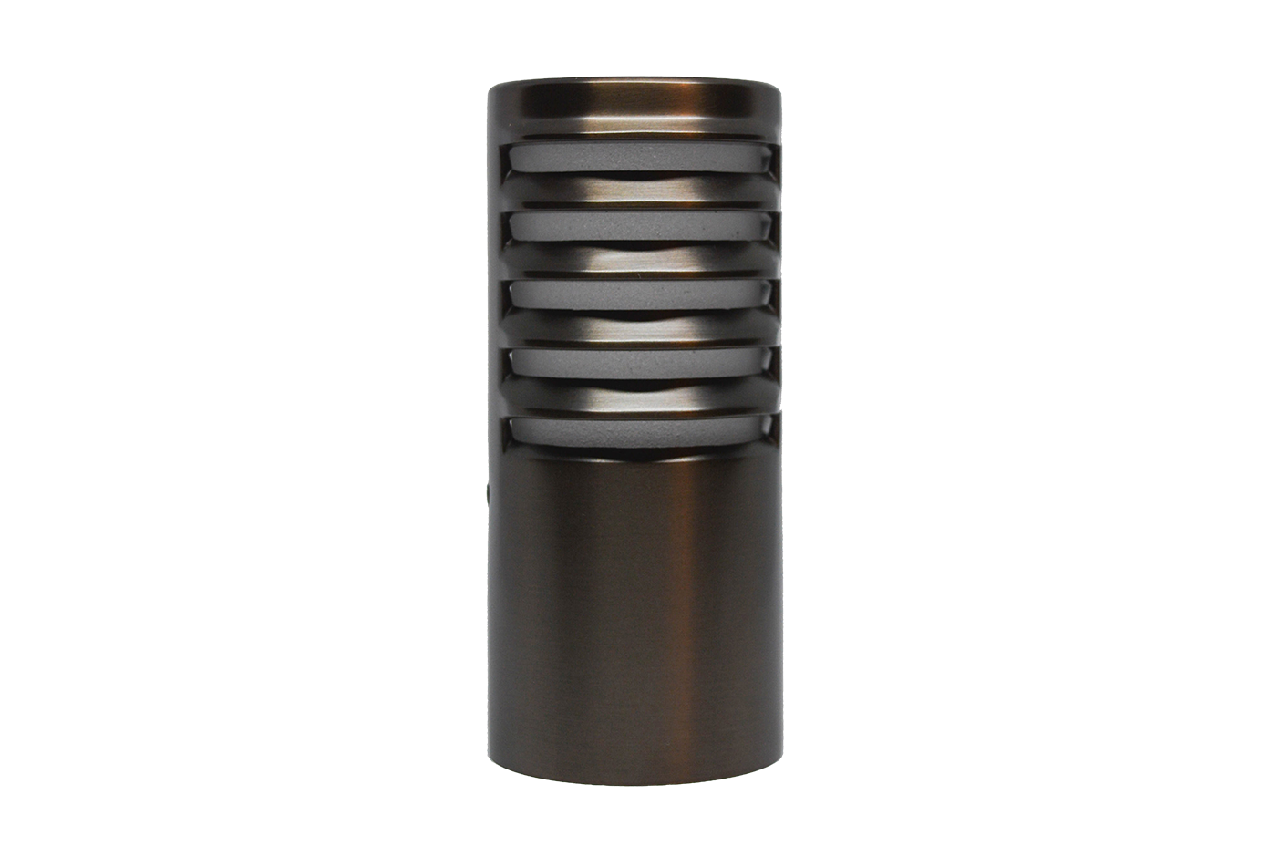 Brass Micro Bollard Hat, (3) 100° Louvered