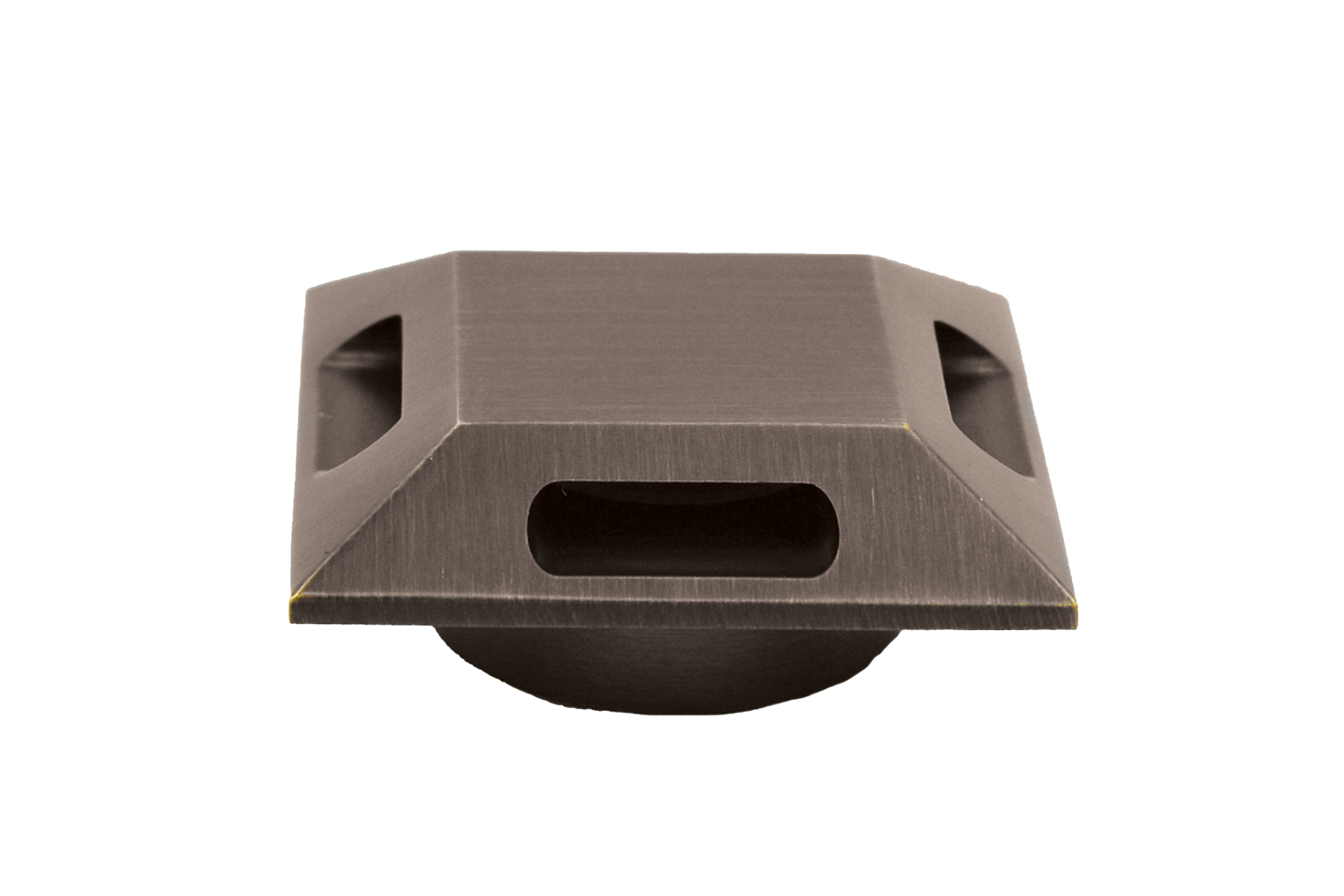 Brass Recessed Micro Square 3-Sided