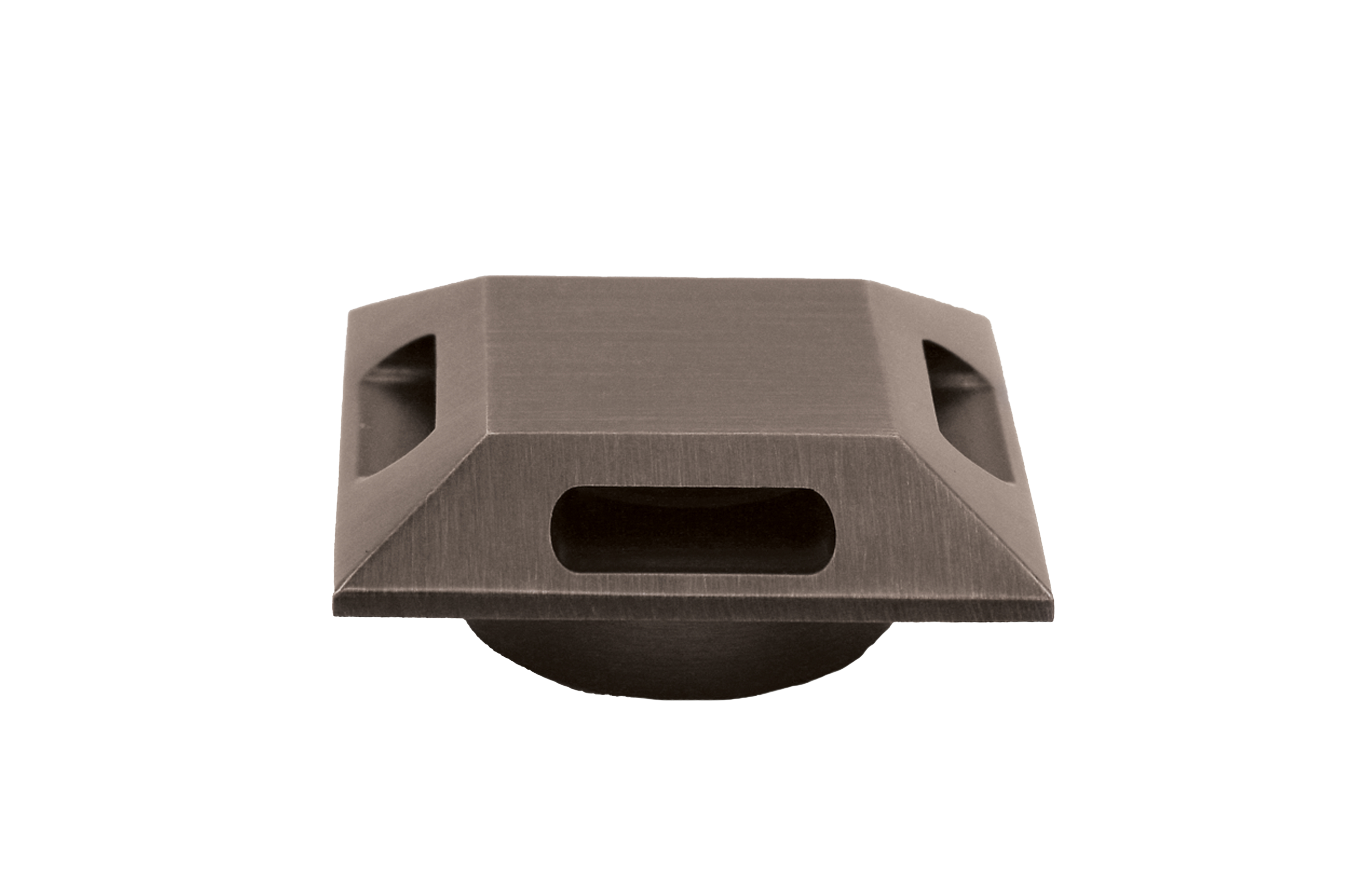 Brass Recessed Macro Square 3-Sided