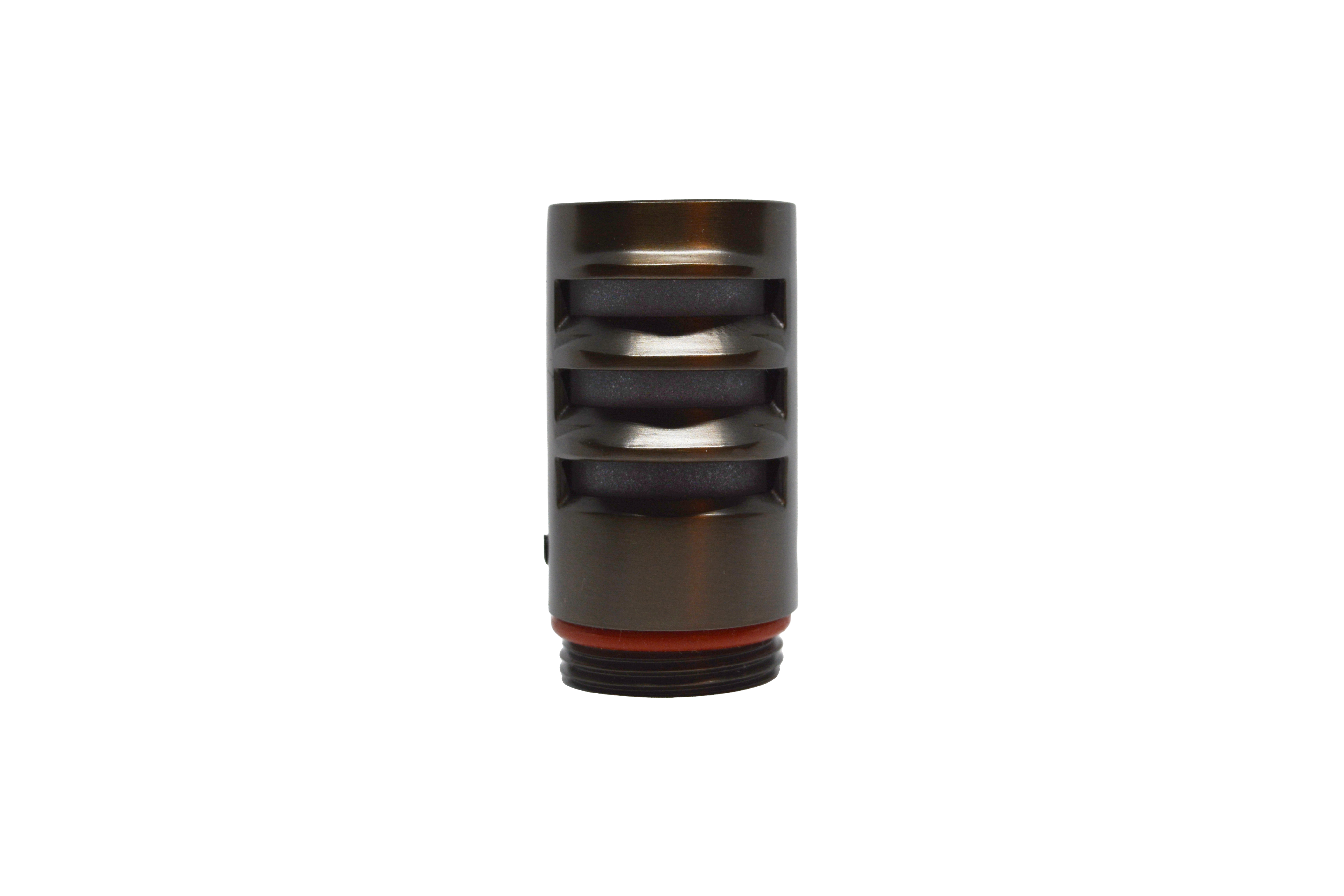 Brass Nano Bollard Hat, 180° Louvered