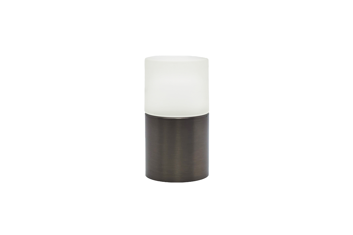 Brass Micro Bollard Hat, 360° Frosted