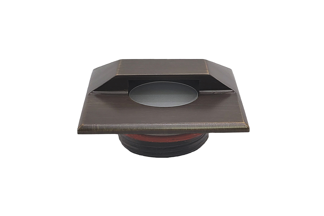 Brass Recessed Nano Square Half-Moon