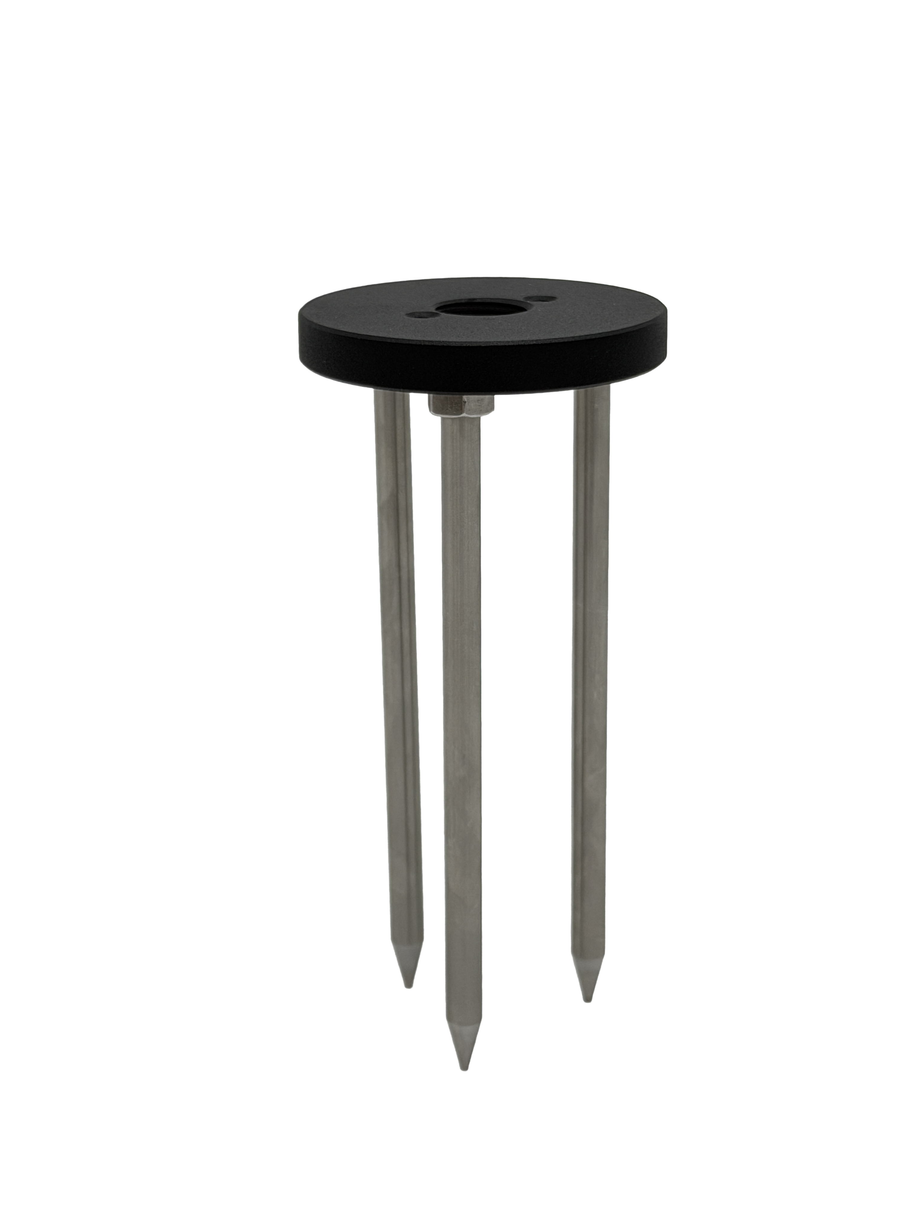 Stainless Steel 1/2" Threaded 6" Trident Stake with 3" Plate