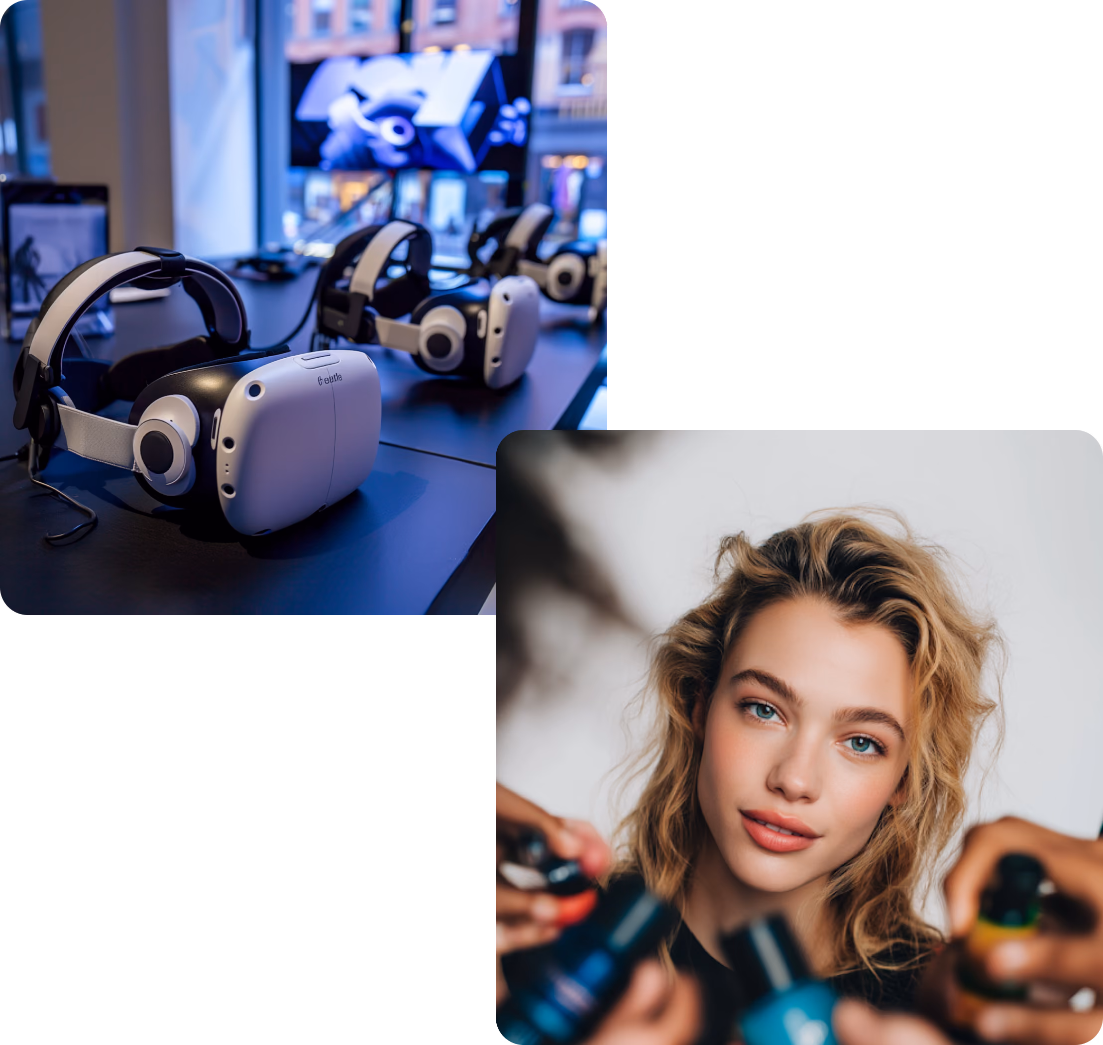 Camera and creator collage