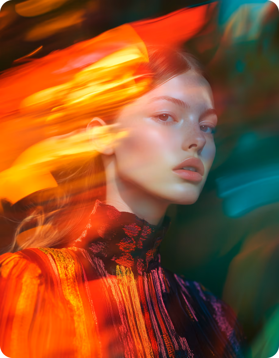 Creative woman portrait