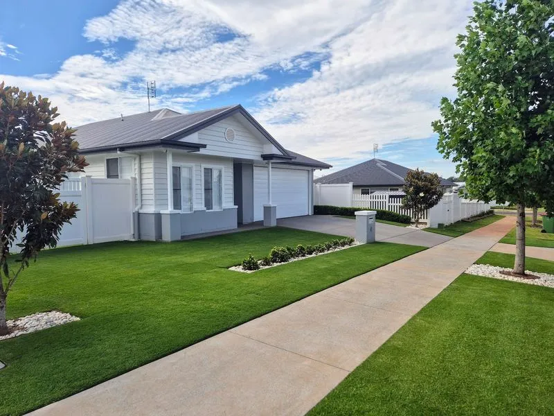 Freshly mowed lawn in The Avenues, Highfields