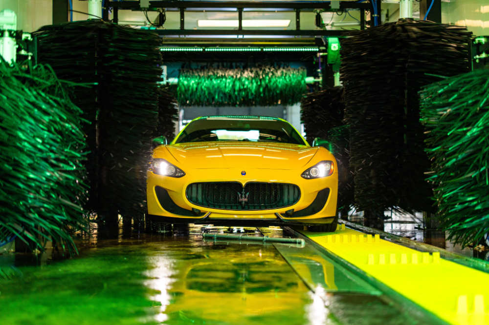 Repoint carwash entrance kiosk