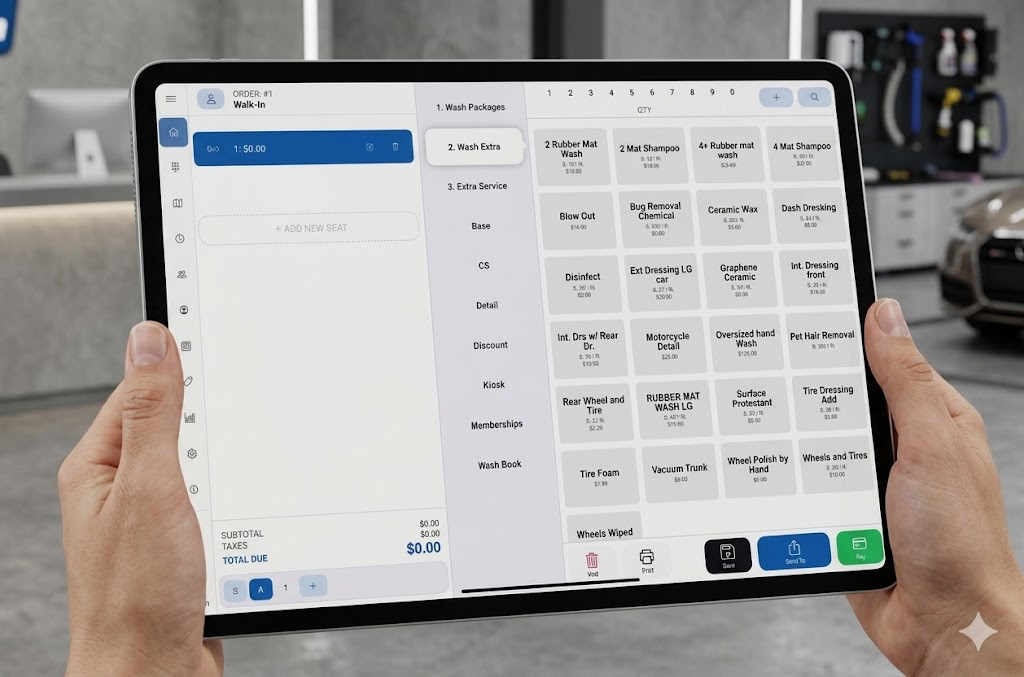 Attendant tablet controls