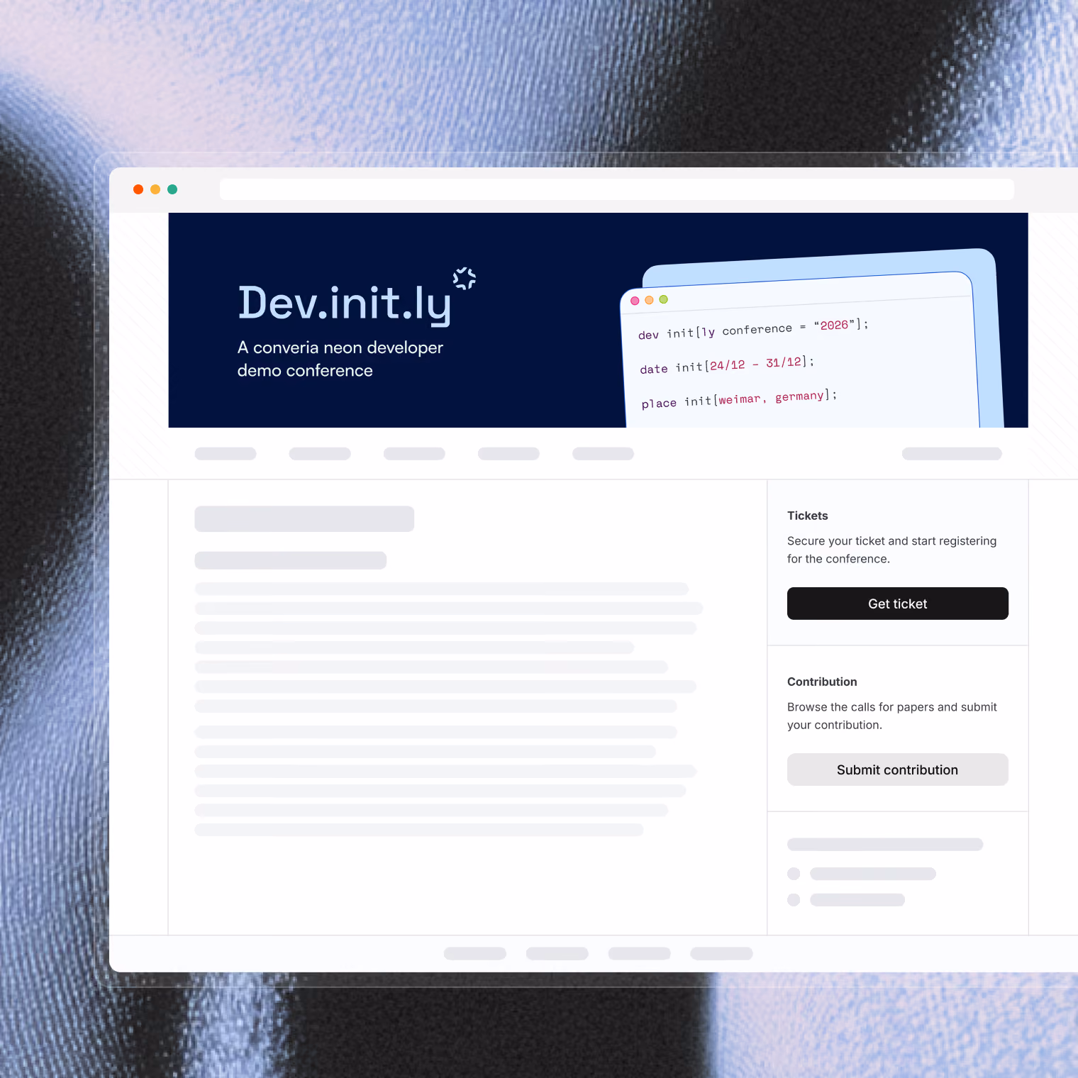 Integrate registration and submission directly into the website