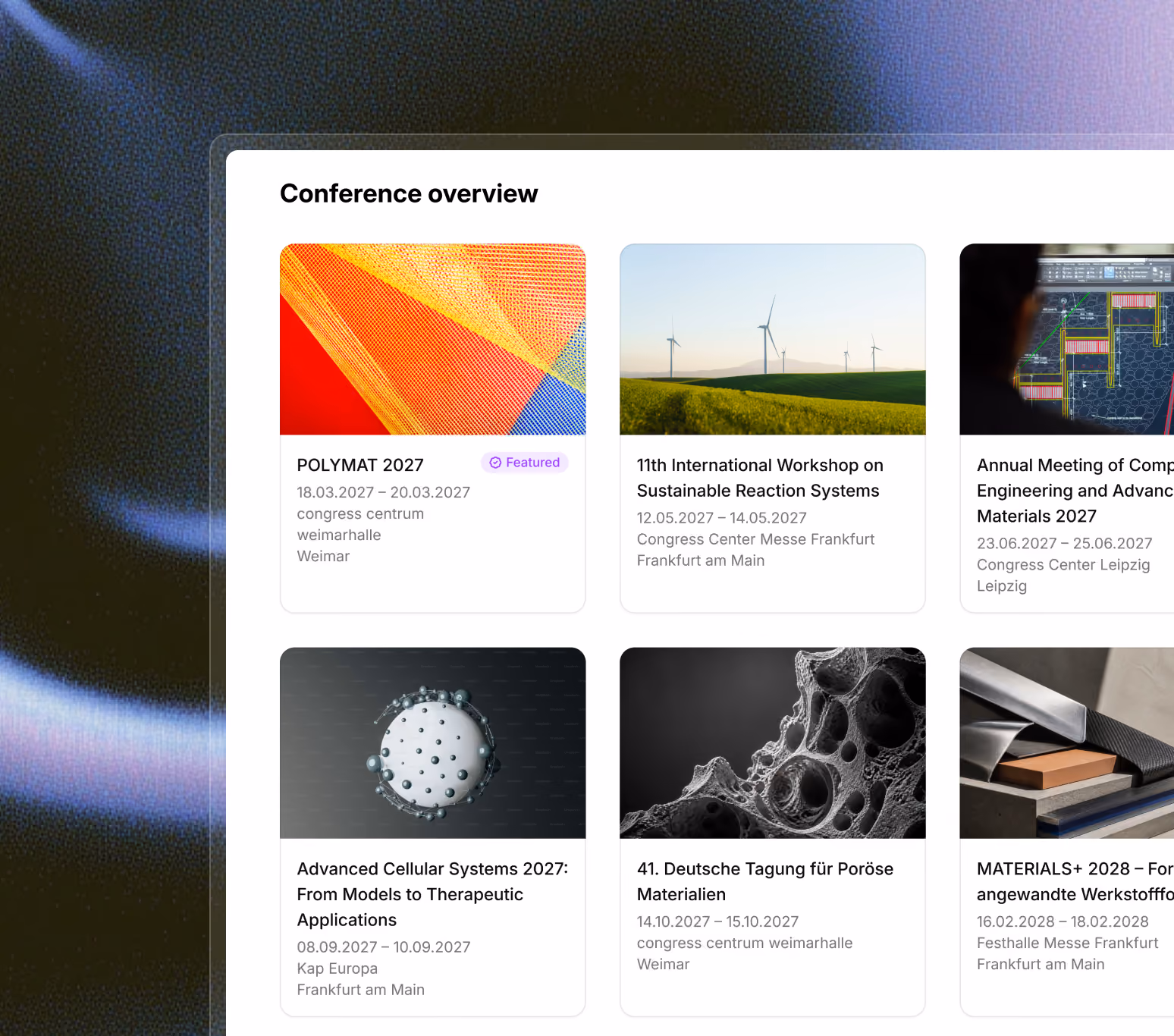 Bundle your event portfolio in one place