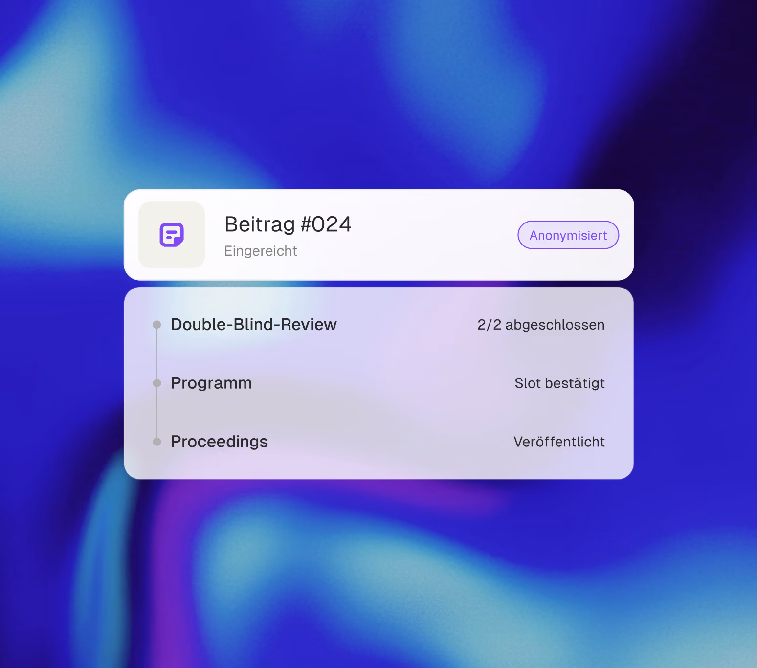 Konferenzsoftware für wissenschaftliche Konferenzen