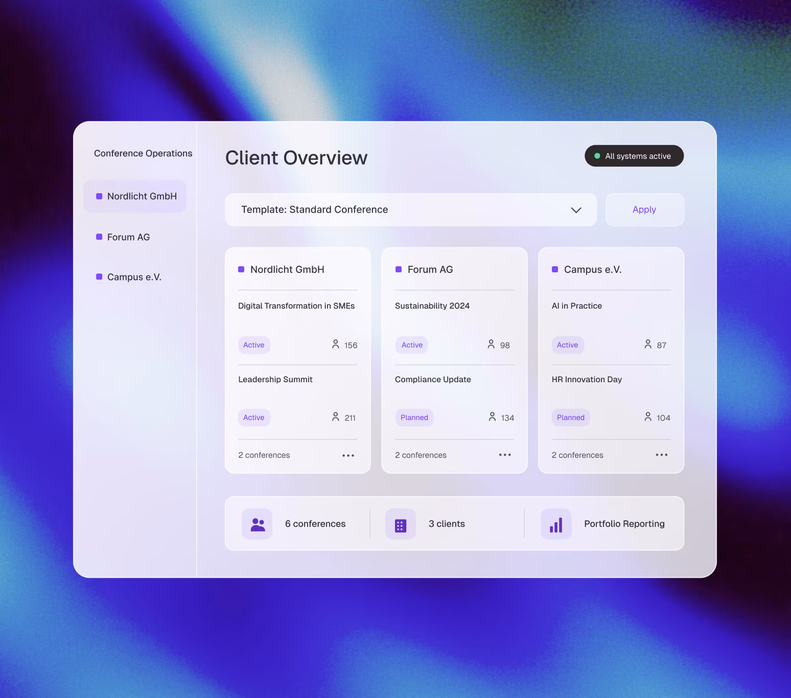 The operating system for professional conference management