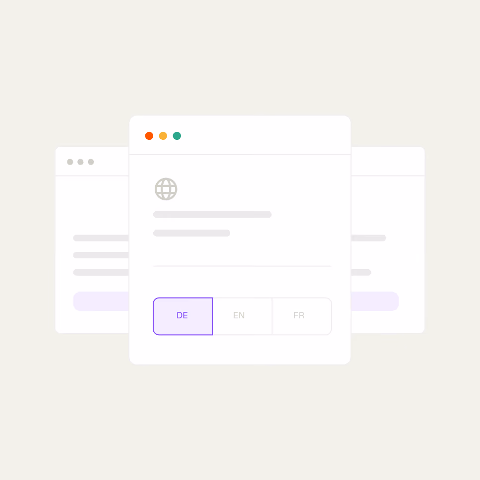 Set up multilingual registration and website