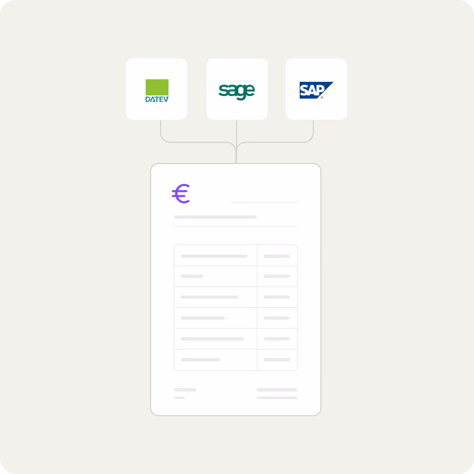 Invoicing and billing export