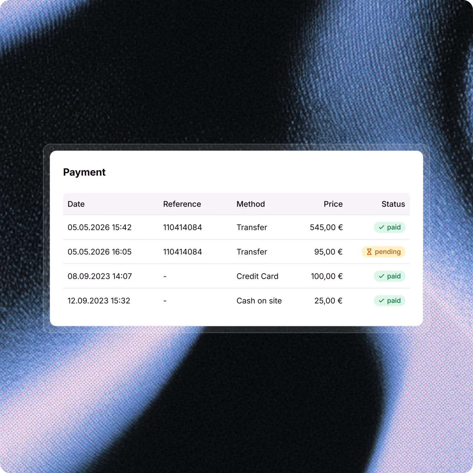 Counter or terminal printing