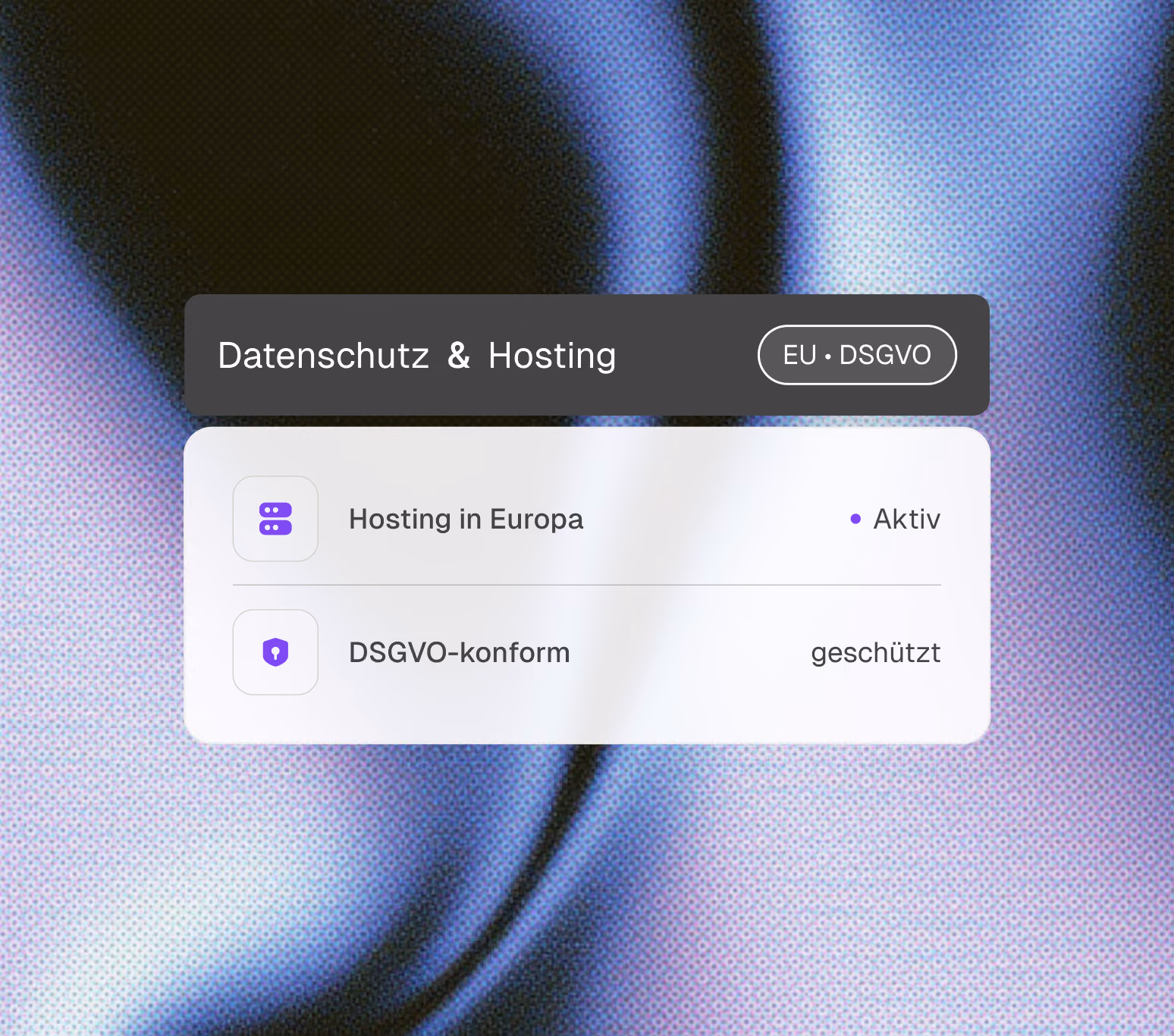 Datenschutz,Hosting & Support