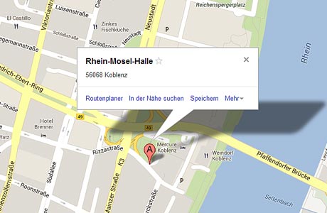 Binden Sie Google Maps in die Konferenz-Website ein