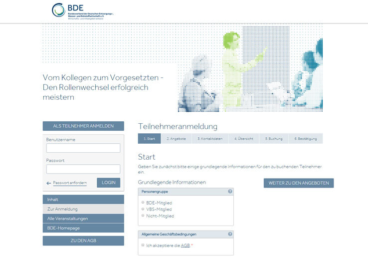 BDE Event-Website