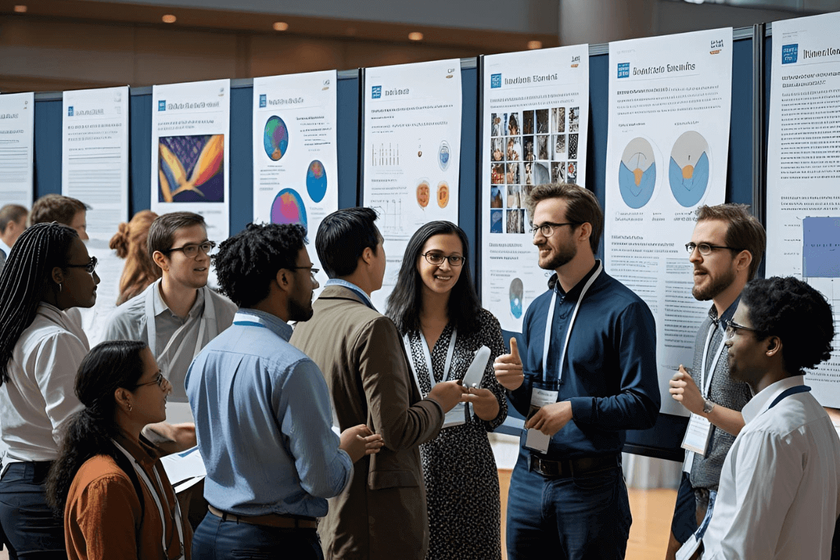 Postertalk bei einer wissenschaftlichen Konferenz