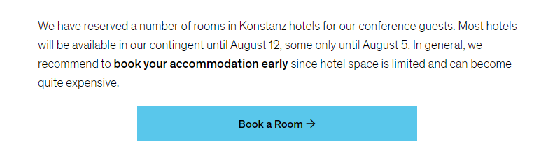 Hotelkontingente für die Digital Societies-Konferenz 2019