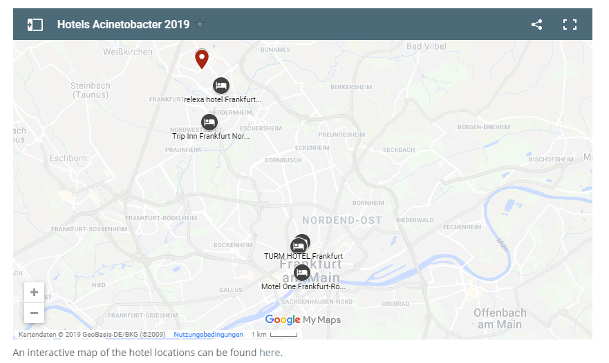 Hotelauswahl Acinetobacter-Symposium