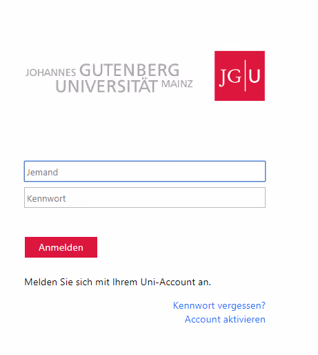 Shibboleth bei wissenschaftlichen Konferenzen - JGU Mainz