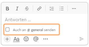 Aus Slack-Thread an Channel senden