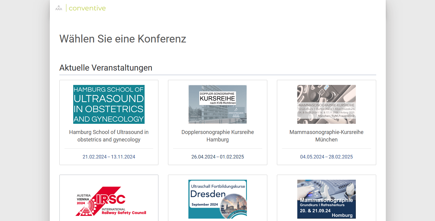 Überblick aktuelle Kongresse 