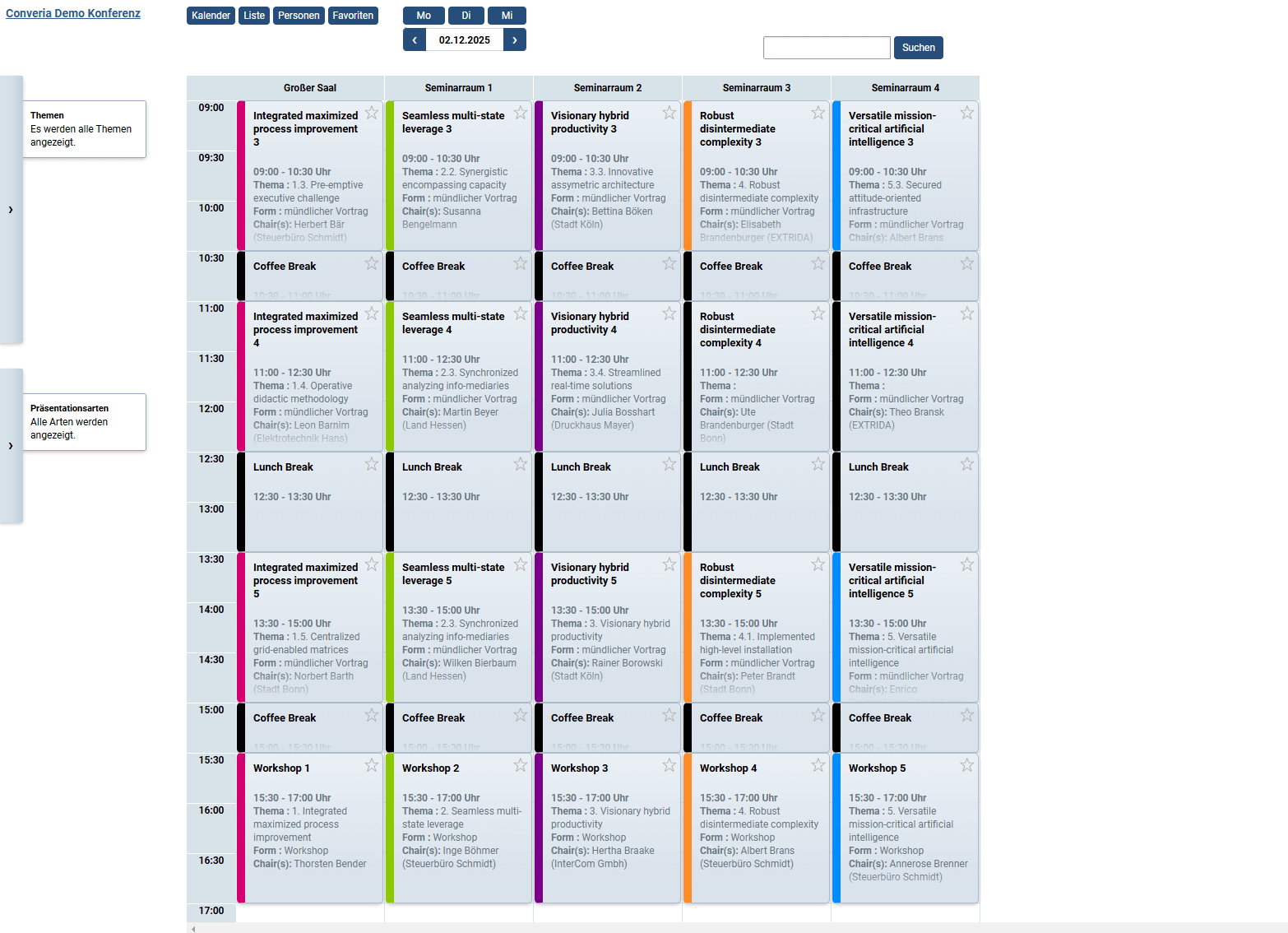 Alternative Connfair Programmplan