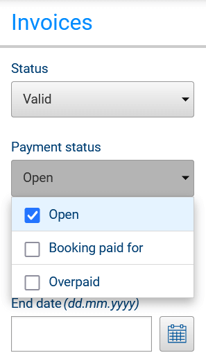 Find invoices quickly that are still unpaid