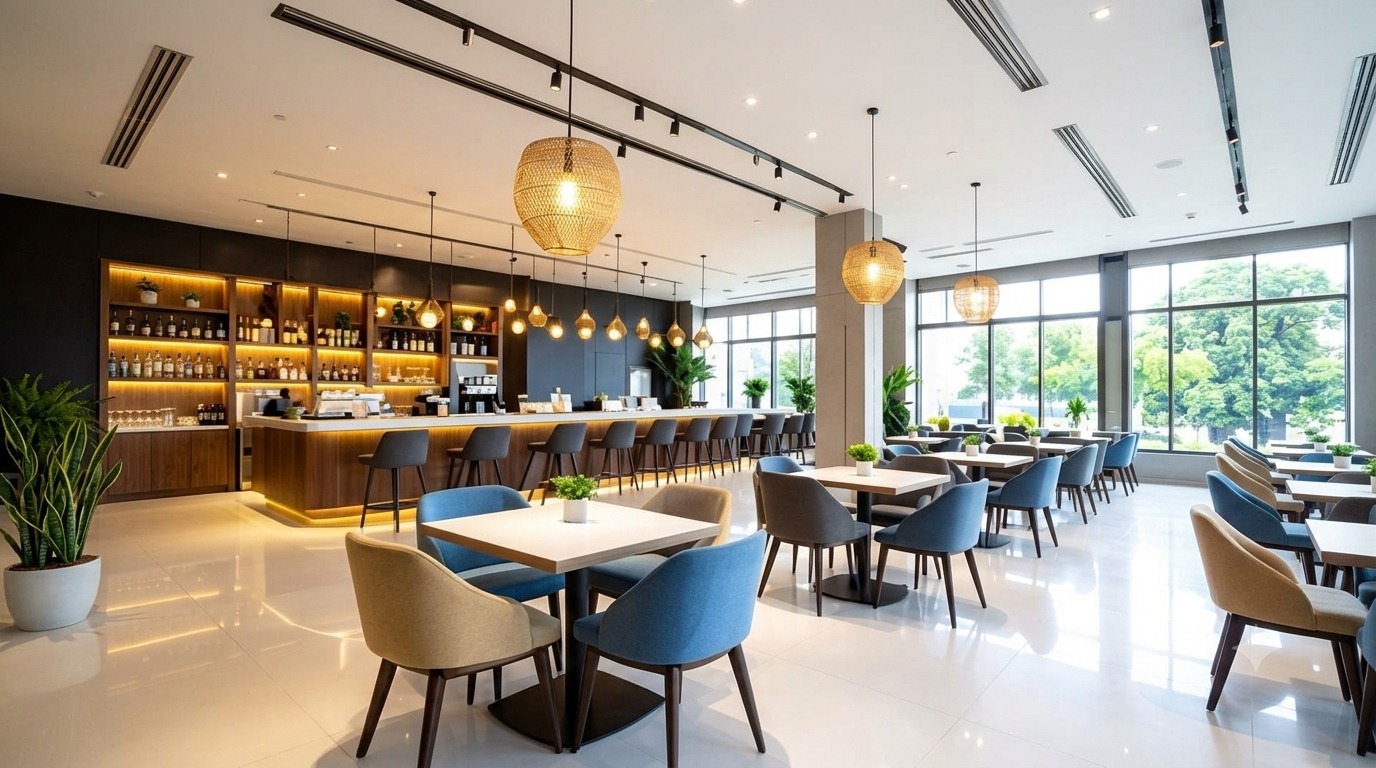 Individuell geplanter Gastronomie-Innenraum