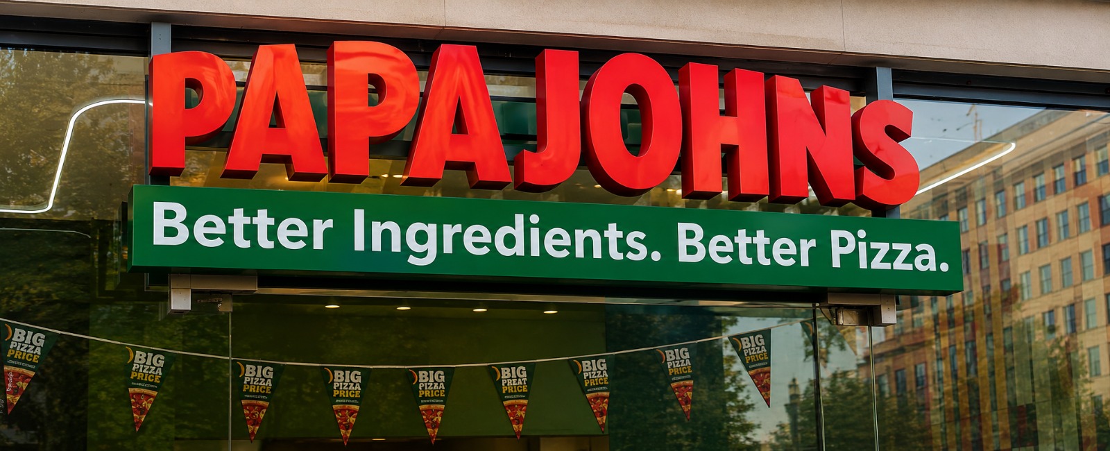 Papa Johns Filiale als Franchise-Beispiel