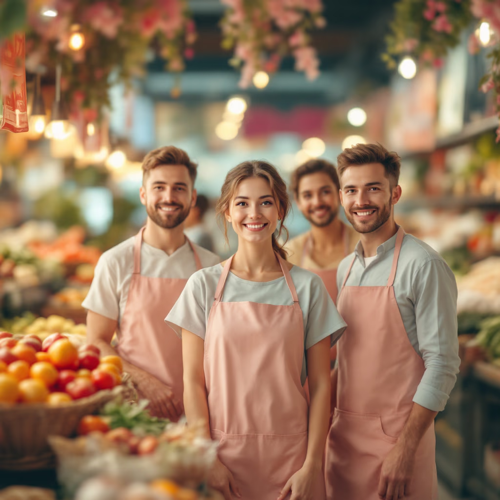 [team] image of grocery store staff