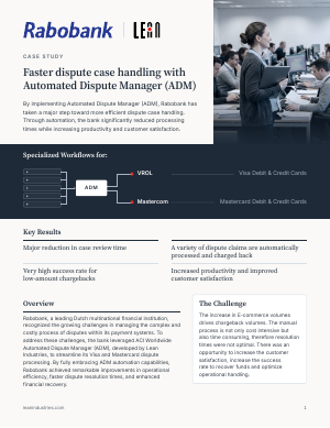 First page of the Rabobank case study PDF
