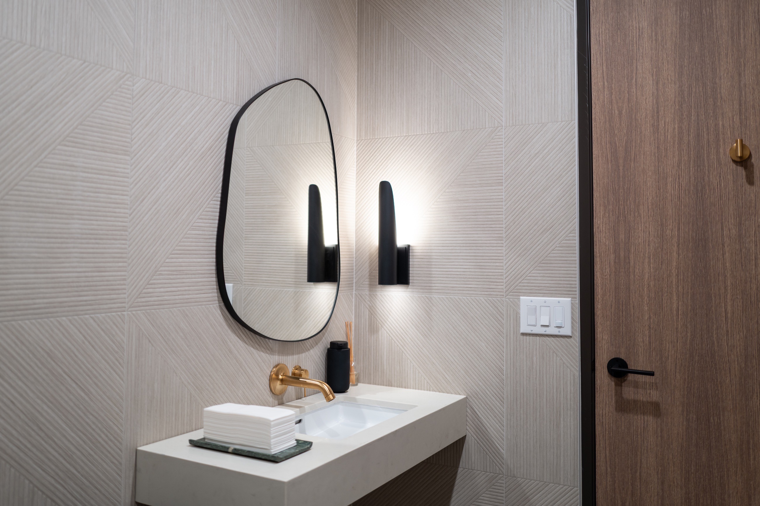 Spa-inspired bathroom detail at Springs Dental
