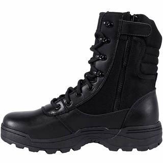 Men's Military Tactical Work Boots Side Zipper