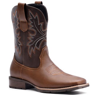 Lumeheel Men's Slip-Resistant Western Work Boots